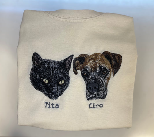 Remera con 2 mascotas